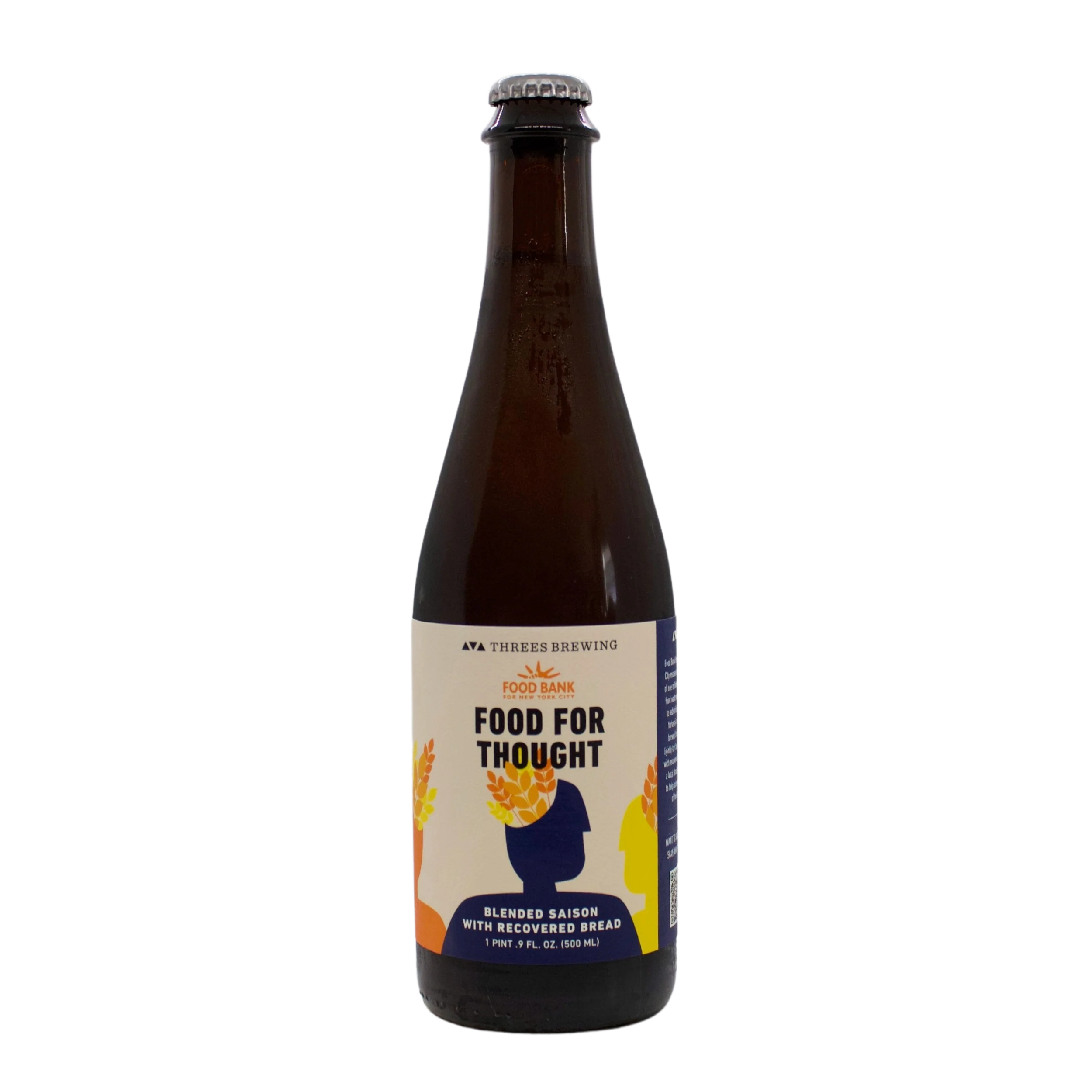 Food For Thought (Harvest Saison) - Collaboration with Food Bank For New York City 500ml - Image 2