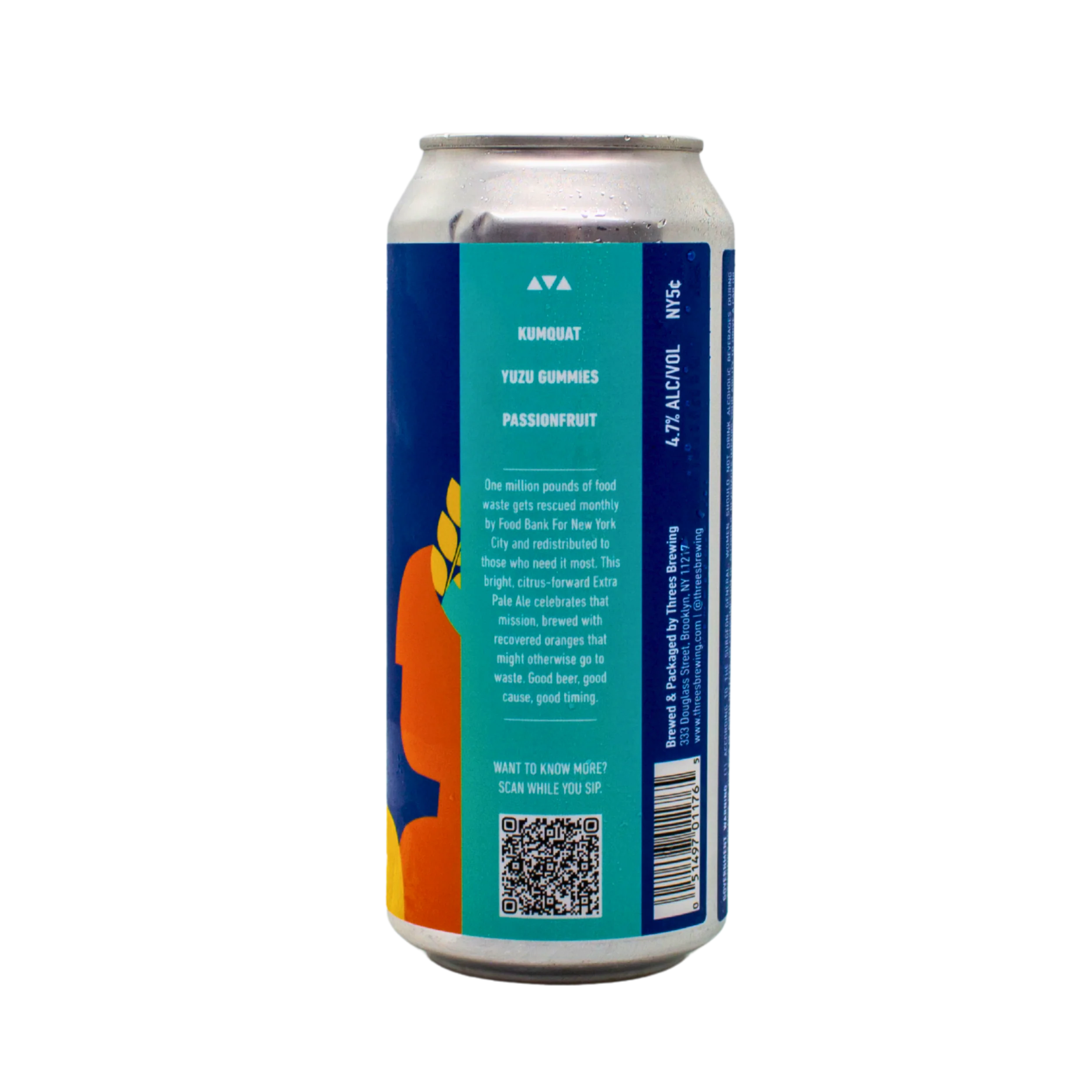 Food For Thought (Dry Hopped XPA With Orange Zest) - Collaboration with Food Bank For New York City - Image 3