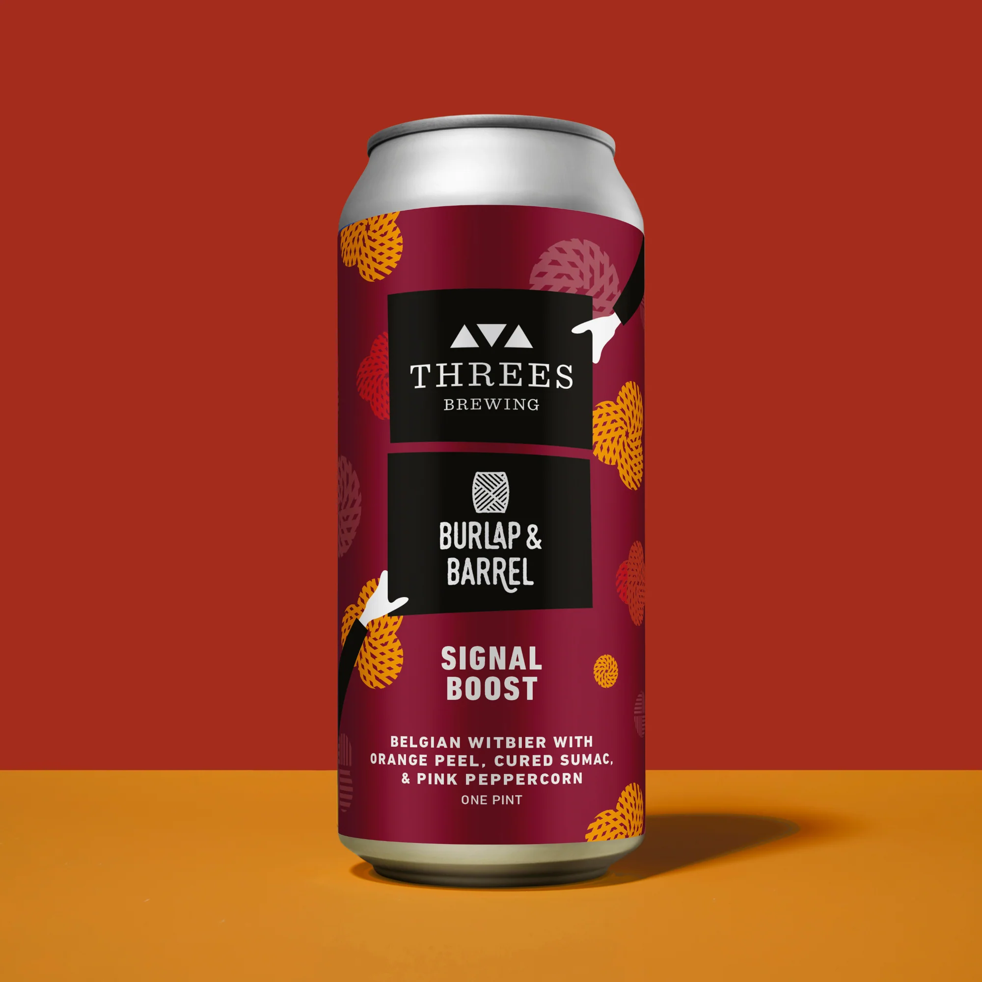 Signal Boost (Belgian Witbier with Orange Peel, Cured Sumac & Pink Peppercorn) | Collab with Burlap and Barrel